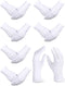 SATINIOR 6 Pairs White Gloves Uniform Gloves Parade Costume Gloves for Police Server Funeral Formal Tuxedo Guard...